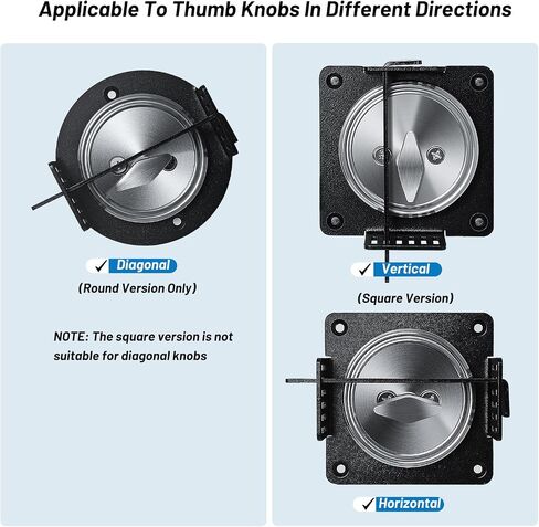 Deadbolt Lockout Device, to Block The Deadbolt Thumb Turn, Lockable Child Proof Safety Dead Bolt Cover Lock, Apartment Extra Temporary Lock, No Drill Security Lock Protection Guard in Kuwait