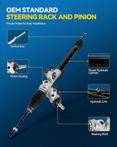 رف التوجيه Philtop Power Teenering and Pinion Assembly متوافق مع 2004-2006 Colorado 3.5L ، 2004-2006 Colorado 2.8L ، 2004-2006 Canyon 3.5L ، 2004-2006 Canyon 2.8L ، 2006 I-280 استبدال 22-1019 ، 15120983 in Kuwait