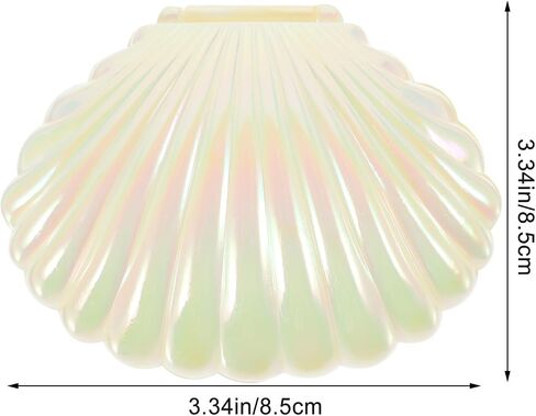 Seashell Candy Boxes 10pcs Plastic Seashell Party Favor Container Clam Treat Holder Shell Favor Box Mini Sea Shells Case Jewelry Box Box in Saudi Arabia