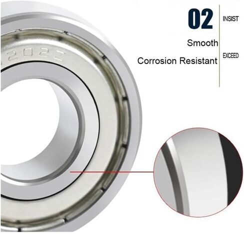 10pcs MR Series MR52ZZ MR63ZZ MR85ZZ MR95ZZ MR128ZZ MR137ZZ تحمل الكرة المعدنية المحمية (MR106ZZ 6X10X3MM) in Kuwait