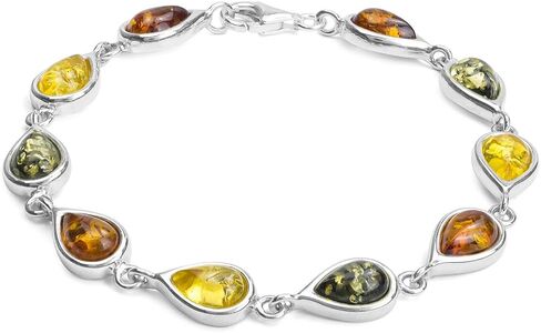 Ian and Valeri Co. Multicolor Amber Sterling Silver Drop Bracelet in Saudi Arabia