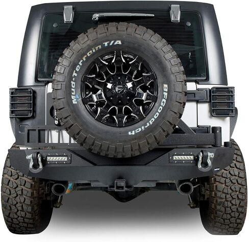 HOOKE ROAD WRANGLER JK OFTROAR REAR PUMPER و RACK TREAR ARM RACK W/2 X 18W LED LID LIGH in Kuwait