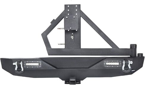HOOKE ROAD WRANGLER JK OFTROAR REAR PUMPER و RACK TREAR ARM RACK W/2 X 18W LED LID LIGH in Kuwait