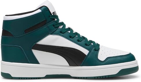 PUMA Men's Rebound Layup Sneaker, Dark Myrtle Black White, 9 in Saudi Arabia