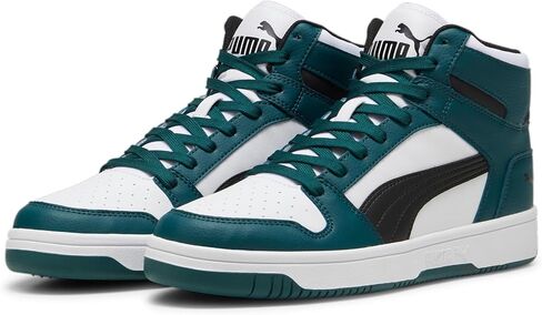 PUMA Men's Rebound Layup Sneaker, Dark Myrtle Black White, 9 in Saudi Arabia
