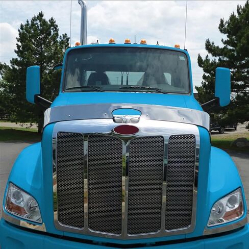 مقعد الأمامي درع العوض المتوافق مع 2013 Up Peterbilt 579 شاحنة ، مصنوعة في 430 من الفولاذ المقاوم للصدأ شيلد غطاء محرك السيارة in Saudi Arabia