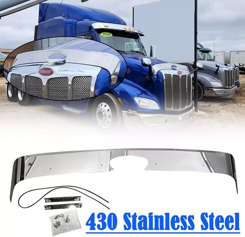 مقعد الأمامي درع العوض المتوافق مع 2013 Up Peterbilt 579 شاحنة ، مصنوعة في 430 من الفولاذ المقاوم للصدأ شيلد غطاء محرك السيارة in Saudi Arabia