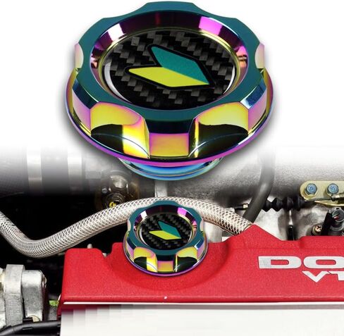 أغطية الخزان المعدلة للسيارة غطاء الوقود Mugen مناسب لـ Honda Cap Cap Civic Fit ارتفاع درجة حرارة عالية من ارتفاع الضغط على ارتفاع ضغط الوقود (الذهب) in Kuwait