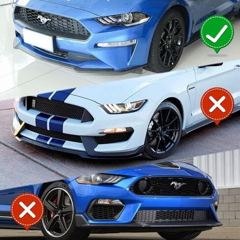 3 قطع على طراز GT على طراز GT MOTHER MOPPER SPOILER SPILITER SPILITER SPILITER SPILITER TRIM PROTECTION TRIM متوافقة مع 2018-2023 FORD MUSTANG ، 2019 2020 2021 2022 (نمط الكربون المطلي) in Saudi Arabia