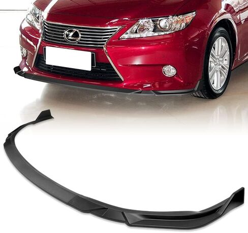 9pcs Combo Front Bumper Body Kit Lip + Side Skirt Extensions Diffuser Compatible with 2013-2015 Lexus ES350 / ES300h Model Only 2014 (Painted Black) in Saudi Arabia
