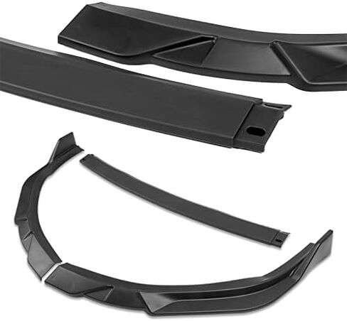 9pcs Combo Front Bumper Body Kit Lip + Side Skirt Extensions Diffuser Compatible with 2013-2015 Lexus ES350 / ES300h Model Only 2014 (Painted Black) in Saudi Arabia
