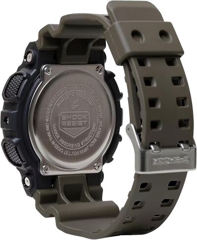Casio G-Shock Utilitarian Black & Olive Green Analog-Digital Watch GA-100TU-1A3CR in Saudi Arabia