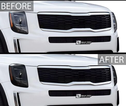 BOGAR TECH DESIGNS Full Headlight Taillight Reflector Sidemarker Tint Kit Film Compatible with Kia Telluride 2020-2022, Dark Smoke in Saudi Arabia