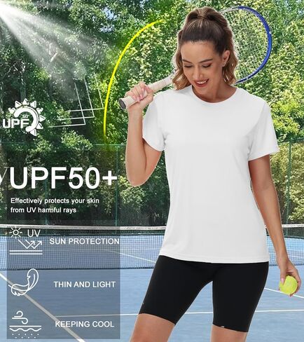 Neyouqe Womens Short Sleeve قمصان Tee Upf 50+ حماية من أشعة الشمس في الهواء الطلق السري in Kuwait