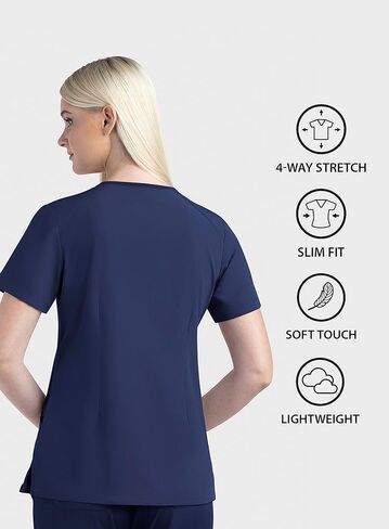 Maevn Matrix Impulse Women’s Contrast V-Neck Top in Saudi Arabia