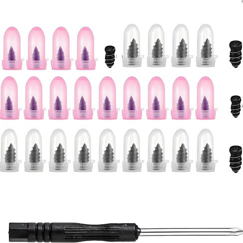 PINKJOY 30 Pcs Tire Repair Nails Self-Tapping Screw Rubber Screw Tool Self-Service Tire Repair NAI for Car Motorcycle Truck in Kuwait