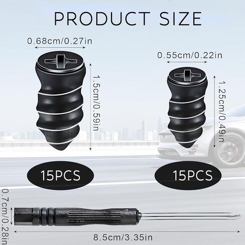 PINKJOY 30 Pcs Tire Repair Nails Self-Tapping Screw Rubber Screw Tool Self-Service Tire Repair NAI for Car Motorcycle Truck in Kuwait