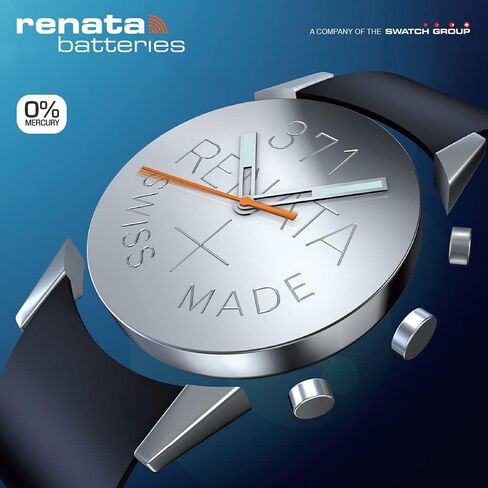 بطاريات Renata 317 SR516SW - 1.55 فولت أكسيد الفضة 317 بطارية ساعة (عدد 2) in Saudi Arabia