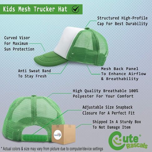 Custom Kids Trucker Hat Rooster in Ornament Animals Farm Boys Caps & Girls in Saudi Arabia