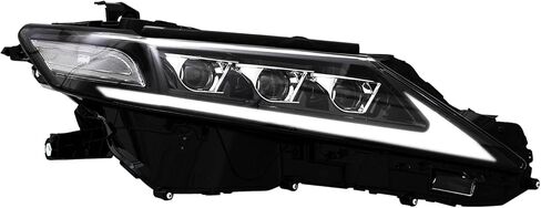 Wildwolf Headlight Assembly for Toyota Camry 2015 2016 2017 Le Se Xle Headpamps استبدال Chrome Housing Amber Reflector Clear Clear (المصباح الأمامي السائق) in Kuwait
