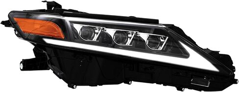 Wildwolf Headlight Assembly for Toyota Camry 2015 2016 2017 Le Se Xle Headpamps استبدال Chrome Housing Amber Reflector Clear Clear (المصباح الأمامي السائق) in Kuwait