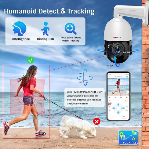 4K 2.7-13.5mm Lens 8MP Audio 5x Zoom POE IP CCTV Bullet Security Camera,Support NVR&Blue Iris Zoom,AI Human Detection,Smart Dual Light Color Night Vision,NOT SUPPORT MicroSD AND Call Phone Zoom in Saudi Arabia