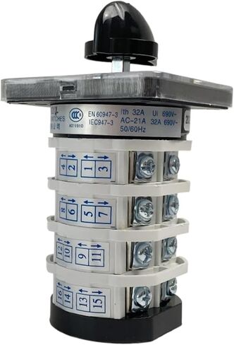 Multi 5 المواضع YMZ12-32/4 تغيير Rotary 660V 32MPER أربع مراحل 4 مستويات الفضة الاتصال 16 المحطات مفتاح CAM (0-6 مواضع) in Saudi Arabia