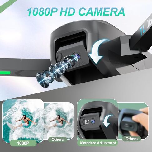 TL12 RGB إضاءة بدون طيار محركات بدون فرش مع كاميرا 1080P HD 3D تقلب FPV نقل التدفق البصري الارتفاع عقد وضع مقطوعة الرأس مفتاح واحد لبدء RC كوادكوبتر للمبتدئين أضواء متعددة in Kuwait