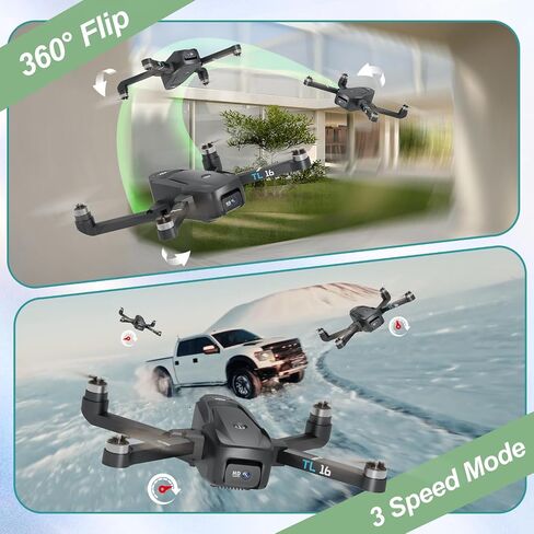 TL12 RGB إضاءة بدون طيار محركات بدون فرش مع كاميرا 1080P HD 3D تقلب FPV نقل التدفق البصري الارتفاع عقد وضع مقطوعة الرأس مفتاح واحد لبدء RC كوادكوبتر للمبتدئين أضواء متعددة in Kuwait