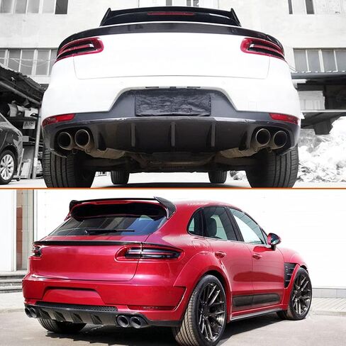 McArcar Kit Carbon Carbon Carbon Trunk Spoiler Fits for Porsche Macan SUV 4Door 2014-2019 Outlet Outlet CF Middle Winding Wing Lip in Saudi Arabia