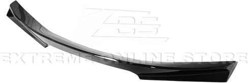Replacement for 2020-Present Chevrolet Corvette C8 Models | Performance Track Ducktail Style ABS Plastic - Painted Glossy Black Rear Trunk Lid Wing Spoiler in Kuwait