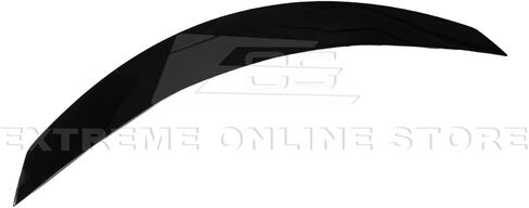 Replacement for 2020-Present Chevrolet Corvette C8 Models | Performance Track Ducktail Style ABS Plastic - Painted Glossy Black Rear Trunk Lid Wing Spoiler in Kuwait