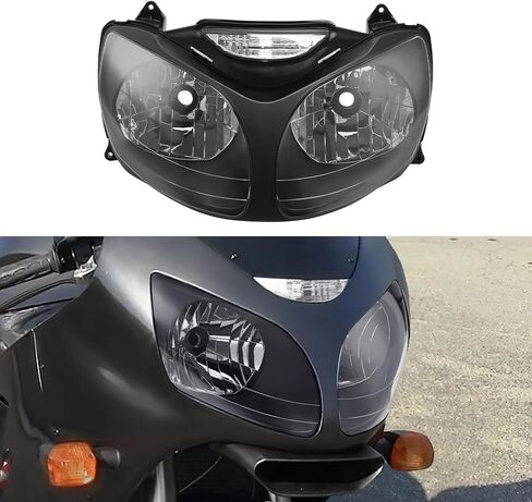 TCMT Matte Front Headlamp Headlight Fit For Kawasaki Ninja ZX-6R 2000-2002 ZX-9R 2000-2003 ZZR600 2005-2008 in Saudi Arabia