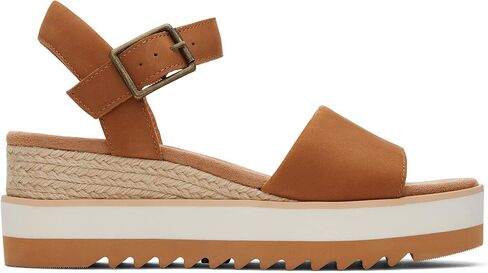 TOMS Women's Diana Espadrille Wedge Sandal, Champagne Metallic, 12 in Kuwait