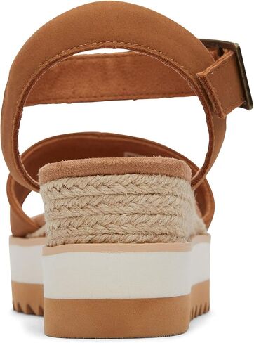 TOMS Women's Diana Espadrille Wedge Sandal, Champagne Metallic, 12 in Kuwait