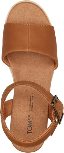TOMS Women's Diana Espadrille Wedge Sandal, Champagne Metallic, 12 in Kuwait