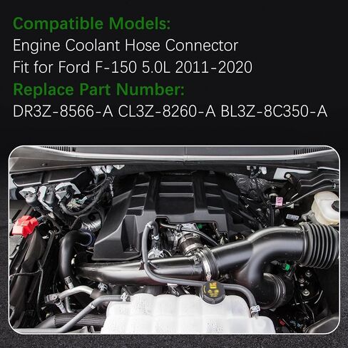 DR3Z-8566-A Upper Radiator Hose Y-Connector Lower Compatible with Ford F150 5.0L 2011 2012 2013 2014 2015 2016 2017 2018 2019 2020 Replace CL3Z 8260-A BL3Z 8C350-A in Saudi Arabia