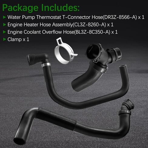 DR3Z-8566-A Upper Radiator Hose Y-Connector Lower Compatible with Ford F150 5.0L 2011 2012 2013 2014 2015 2016 2017 2018 2019 2020 Replace CL3Z 8260-A BL3Z 8C350-A in Saudi Arabia