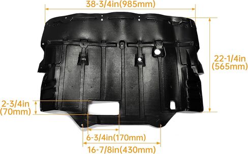 Kojem Front Lower Engine Splash Schield Center تحت واقي الغطاء متوافق مع 2003 2004 2005 2006 2007 Infiniti G35 - استبدال 75892al50a ، in1228114 in Kuwait