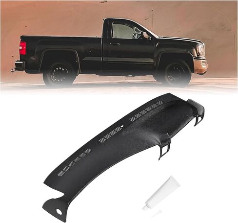 غطاء لوحة داش Hecasa مقولبة غلاف Dark Gray Dashboard متوافق مع 1999-2007 Chevrolet Silverado GMC Sierra in Saudi Arabia