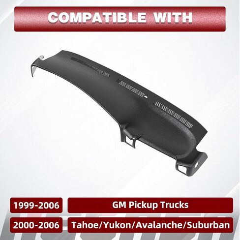 غطاء لوحة داش Hecasa مقولبة غلاف Dark Gray Dashboard متوافق مع 1999-2007 Chevrolet Silverado GMC Sierra in Saudi Arabia