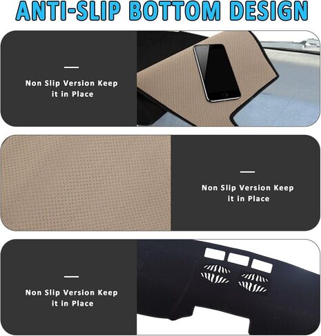 غطاء DASH لـ MAZDA CX5 2017-2022 2023 2024 2025 ، حصيرة غطاء لوحة القيادة لـ MAZDA CX-5 Nonslip Sunshade Protector No Glare ، Gray in Kuwait