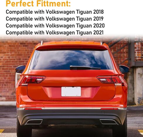 Compatible with Volkswagen Tiguan Rear Bumper Reflector 2018-2021,Left Driver & Right Passenger Side Red Marker Trim for 5NA945106A,5NA945105A,Tiguan Back Reflector Light W/O Bulb Replacement in Kuwait