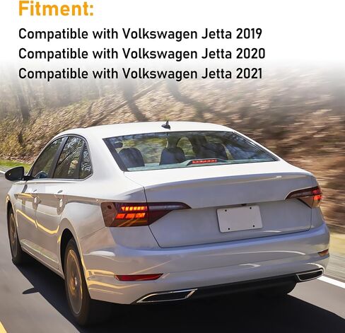 Compatible with Volkswagen Tiguan Rear Bumper Reflector 2018-2021,Left Driver & Right Passenger Side Red Marker Trim for 5NA945106A,5NA945105A,Tiguan Back Reflector Light W/O Bulb Replacement in Kuwait