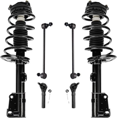 Detroit Axle-Struts Struts Struts Front 68-16 كرايسلر تاون آند كونتري ، 08-19 دودج جراند كارافان ، 2 دعامات وملف الربيع 2 قضبان التثبيت 2 قضبان التعادل الخارج in Kuwait
