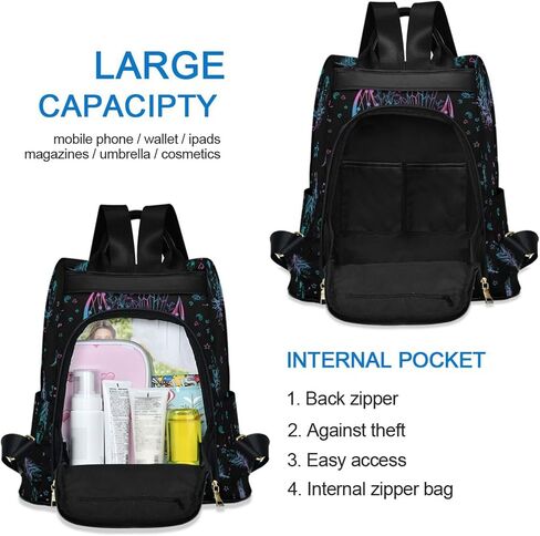 Dreamcatcher Print Travel Backpack for Women, Small Lightweight Anti Theft Backpack Purse Casual Daypack for Commute Daily in Saudi Arabia
