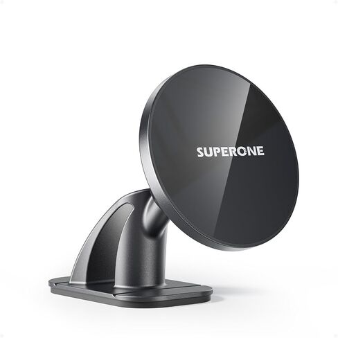 SUPERONE Car Phone Mount for Magsafe, Vacuum Suction Cup Phone Mount, 360° Adjustable Car Phone Holder, Car Accessories for iPhone Series & All Car Models & Gym/Mirror/Shower/Smooth Surface in Kuwait