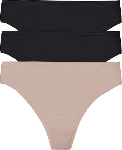 Natori Women's Bliss Bare Cotton Thong 3-Pack 771346MP in Kuwait