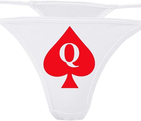 Knaughty Knickers - Queen of Prosades White Thong Intonder - QOFS سراويل داخلية لمحبي بي بي سي - س من زوجة الساخنة in Kuwait