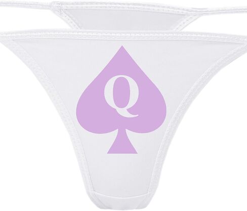 Knaughty Knickers - Queen of Prosades White Thong Intonder - QOFS سراويل داخلية لمحبي بي بي سي - س من زوجة الساخنة in Kuwait